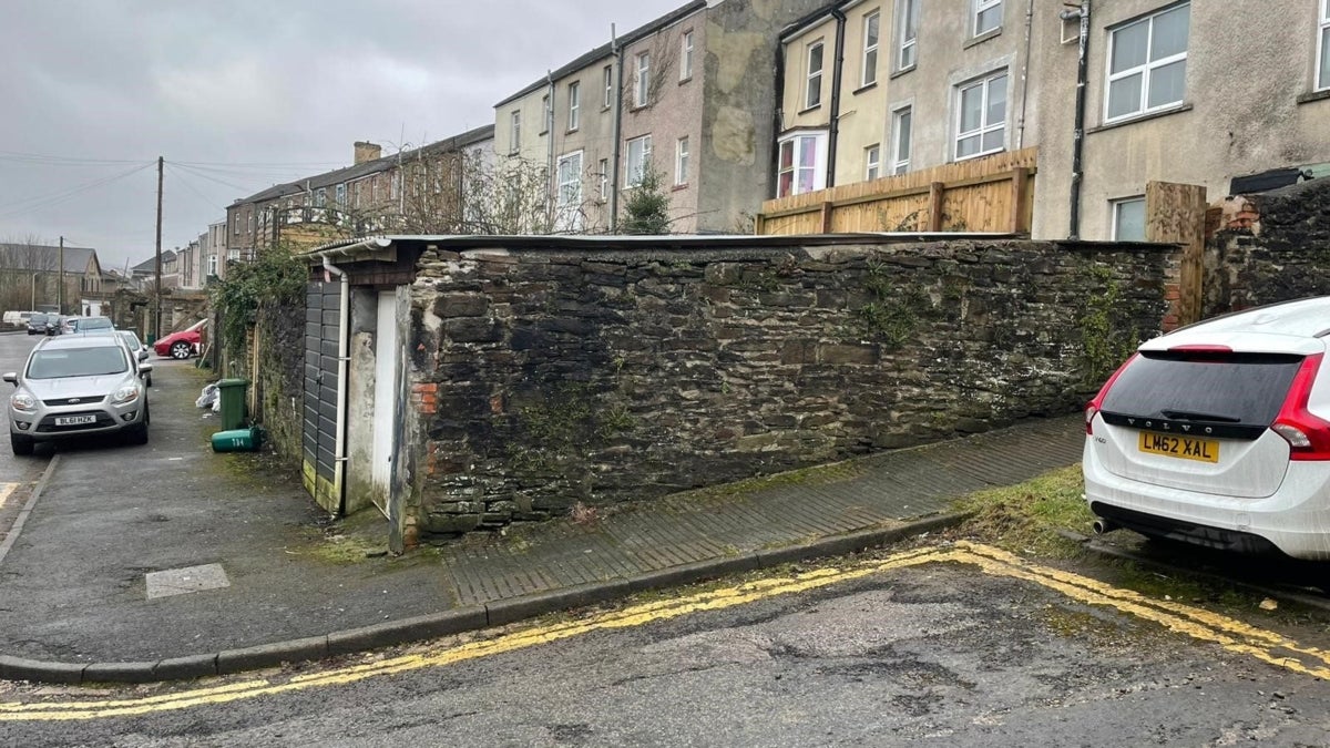 Flat Wood Road in Pontypridd