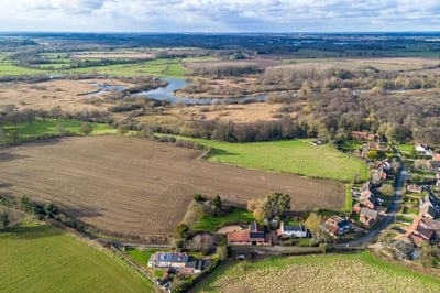 House Ferry Road in South Norfolk