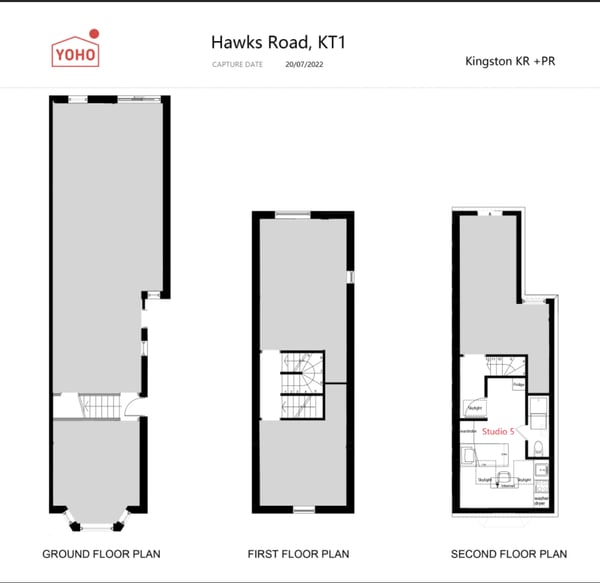 Flat Hawks Road in Greater London