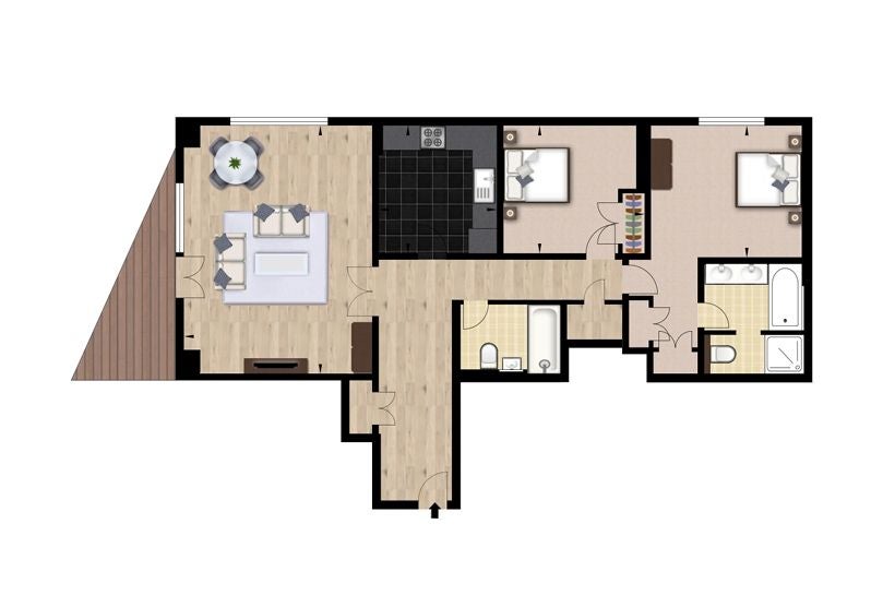 Flat Westferry Circus in Greater London