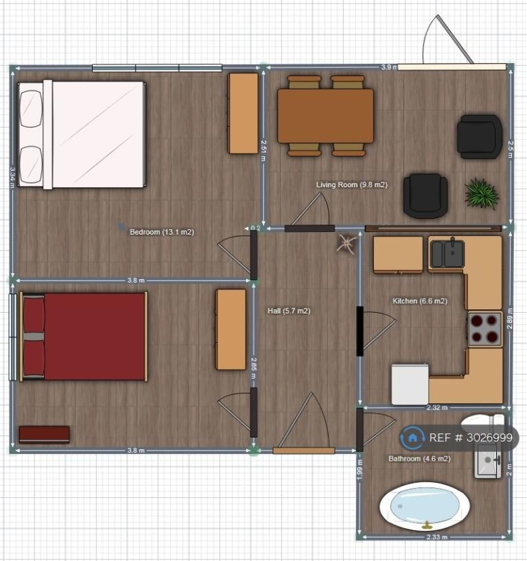 Flat Moulton Rise in Luton