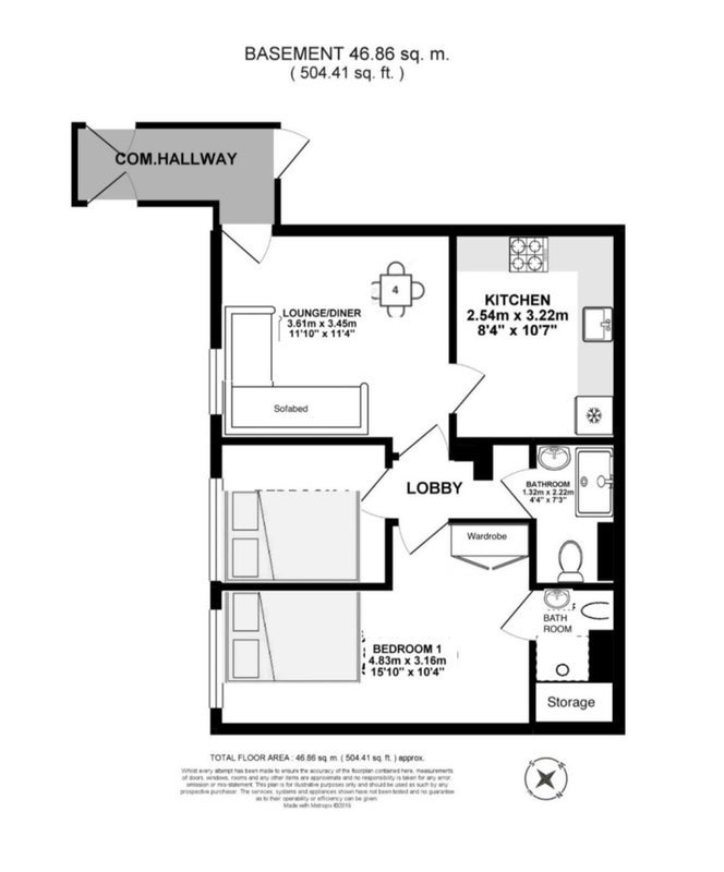 Flat Gloucester Terrace in City of Westminster