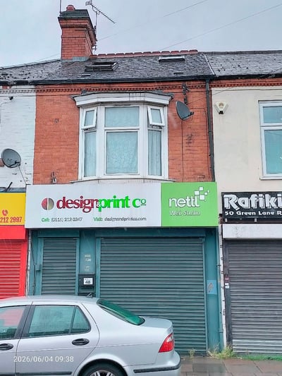 Flat Green Lane Road in Leicester