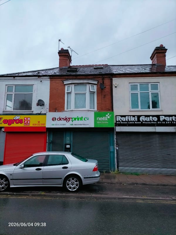 Flat Green Lane Road in Leicester